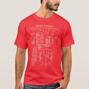Musiktheorie-Schummelzettel Musik Komponist Musike T-Shirt