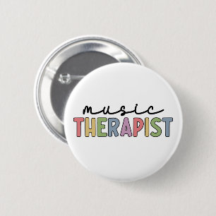 Musiktherapeut Retro Music Therapy gibt Geschenke Button