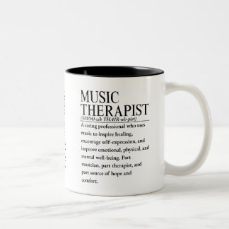 Musiktherapeut Zweifarbige Tasse