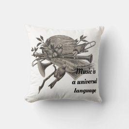 Musiküberschub Vintage Instrumente für Musikgruppe Kissen