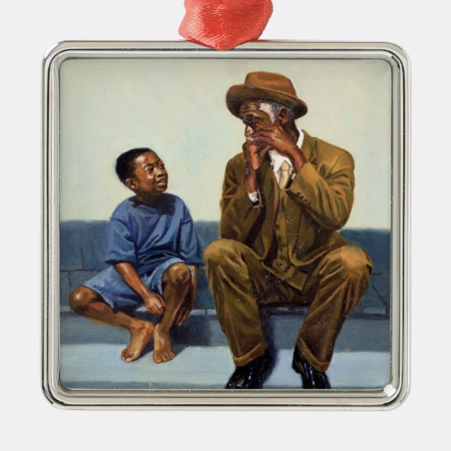 Musikunterricht #2 2000 silbernes ornament (Vorne)