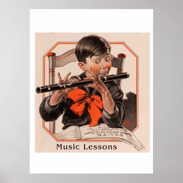 Musikunterricht Poster (Vorne)