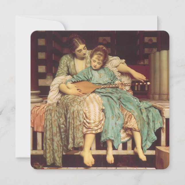 Musikunterricht von Lord Frederic Leighton (Vorderseite)