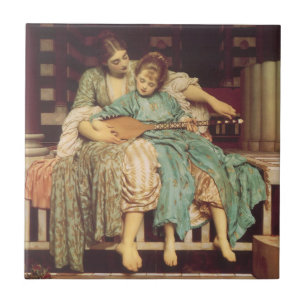 Musikunterricht von Lord Frederic Leighton Fliese