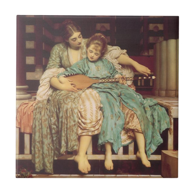 Musikunterricht von Lord Frederic Leighton Fliese (Vorderseite)