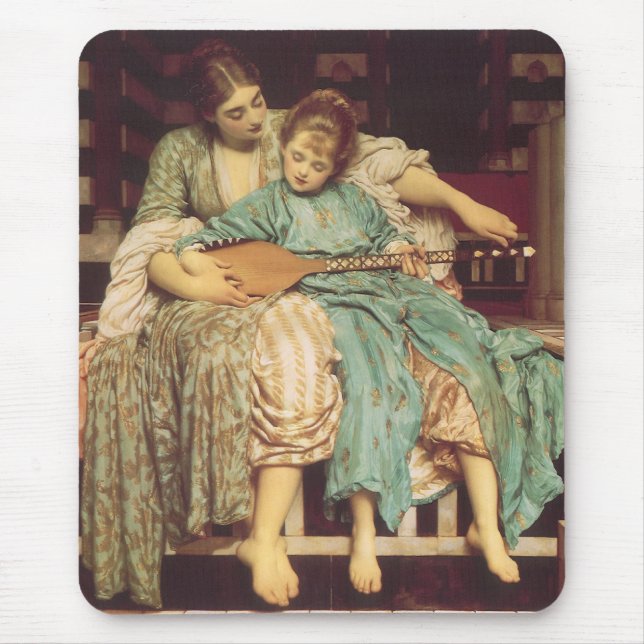 Musikunterricht von Lord Frederic Leighton Mousepad (Vorne)