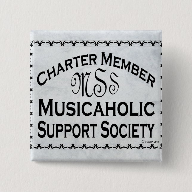 Musikunterstützungsgesellschaft Button (Vorderseite)