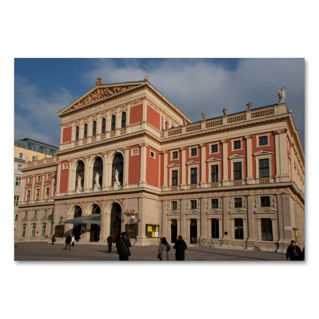 Musikverein, Wien Österreich Tischnummer (Vorderseite)