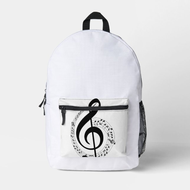 Musikzitat Bedruckter Rucksack (Vorderseite)