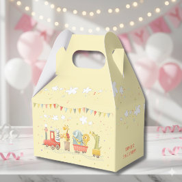 Musikzug mit wilden Tieren Kindergeburtstag Geschenkschachtel