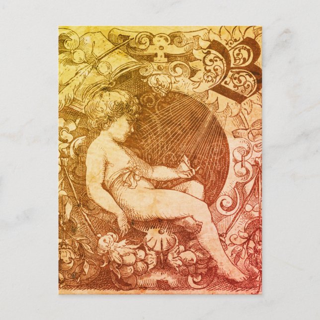 Musing Angel Postkarte (Vorderseite)