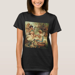 Musizierende Engel von Hans Zatzka, Victorian Fine T-Shirt
