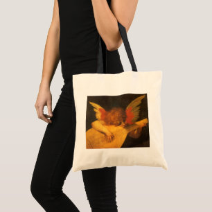 Musizierender Engel mit Laute von Rosso Fiorentino Tragetasche