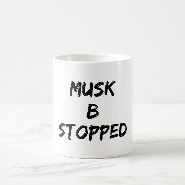 Musk B gestoppt Kaffeetasse (Mittel)