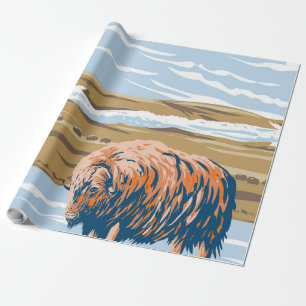 Musk Ox Geschenkpapier