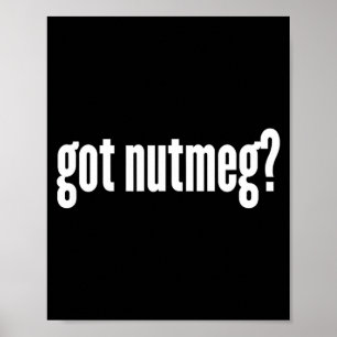 Muskatnuss bekam lustige Muskatnuss  Poster