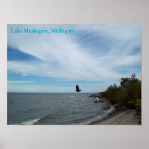 Muskegon-Küste, Muskegon, Michigan Poster