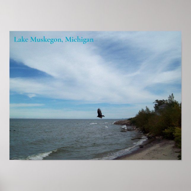 Muskegon-Küste, Muskegon, Michigan Poster (Vorne)