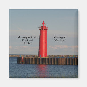 Muskegon South Pierhead Light Magnet