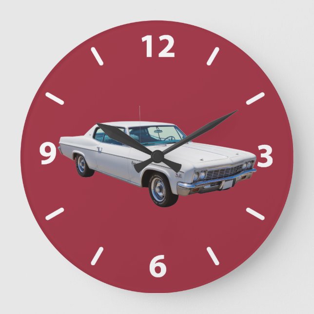 Muskel-Auto 1966 Chevrolet Caprice 427 Große Wanduhr (Vorderseite)
