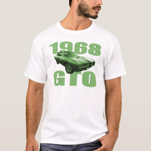 Muskel-Auto-Grün 1968 Pontiacs GTO T-Shirt