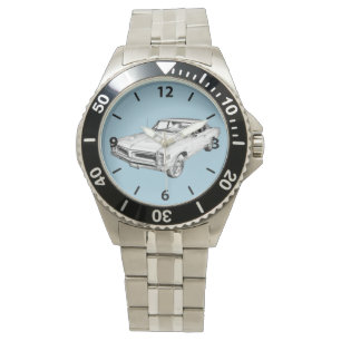 Muskel-Auto-Illustration 1966 Pontiacs Le Mans Armbanduhr