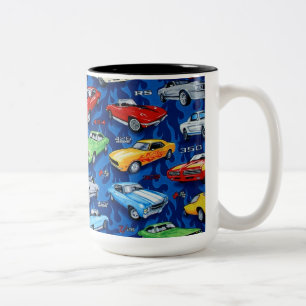 Muskel-Auto-Klassiker-Auto-Liebhaber-Tasse Zweifarbige Tasse