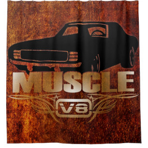 Muskel-Auto V8 Duschvorhang