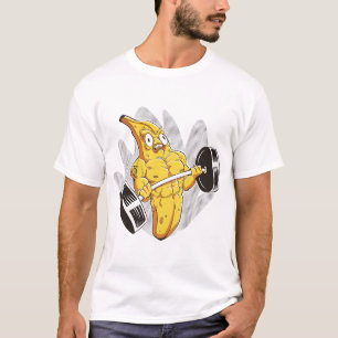 Muskel-Banane – Lustiger Cartoon-Bodybuilder-Banan T-Shirt