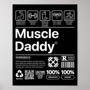 Muskel Daddy für Trainingsgymnastik Lover und Body Poster