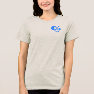 Muskel Flamme - Bizeps Stärke und Energie Tri-Blend Shirt
