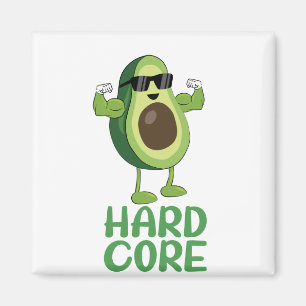 Muskel Hardcore Avocado Funny Magnet