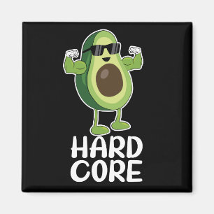 Muskel Hardcore Avocado Funny Magnet