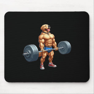 Muskel-Labrador-Hund Schwerstarbeit Mousepad