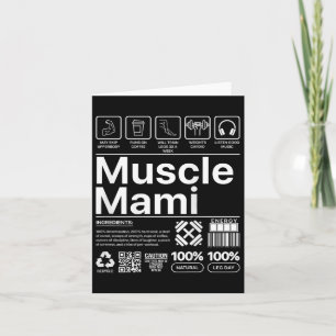 Muskel Mami und Mama Gym Workout Mutter lustigen K Karte