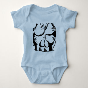 Muskel Man Baby Strampler