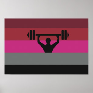 MUSKEL-STOLZ-FLAGGE POSTER