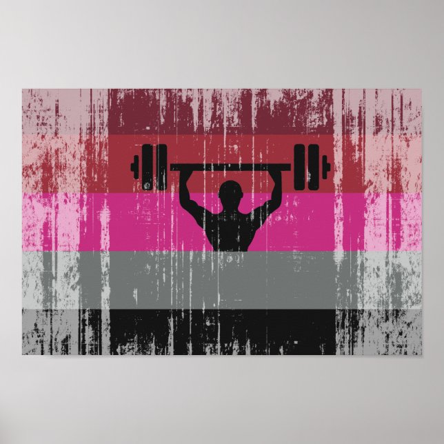 MUSKEL-STOLZ-FLAGGE POSTER (Vorne)