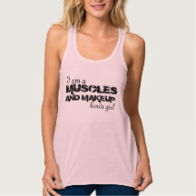 Muskel- und Makeup-Tank