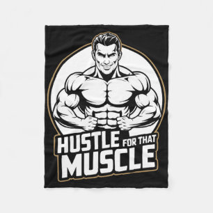 Muskel Workout Fitness Bodybuilding Gewichtszunahm Fleecedecke