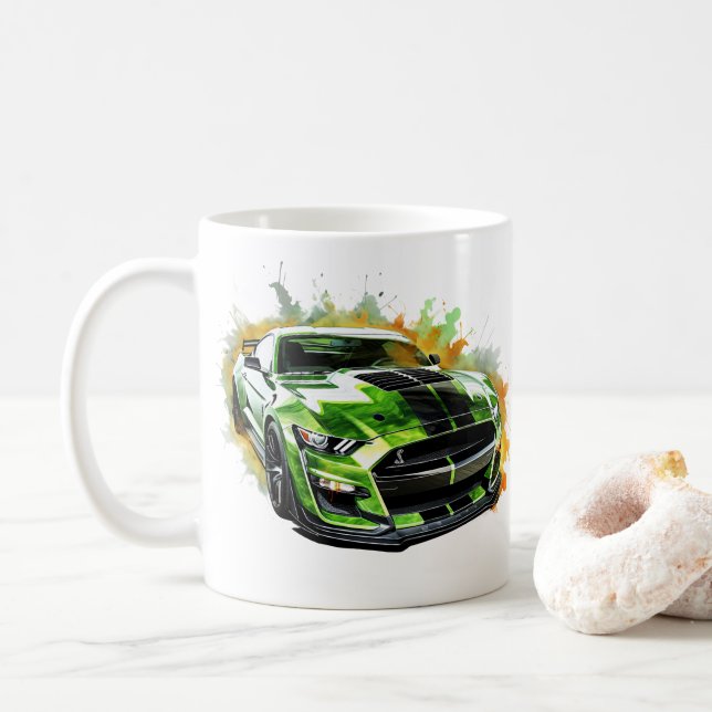 Muskelauto-Kaffeetasse Kaffeetasse (Mit Donut)