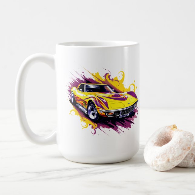 Muskelauto-Kaffeetasse Kaffeetasse (Mit Donut)