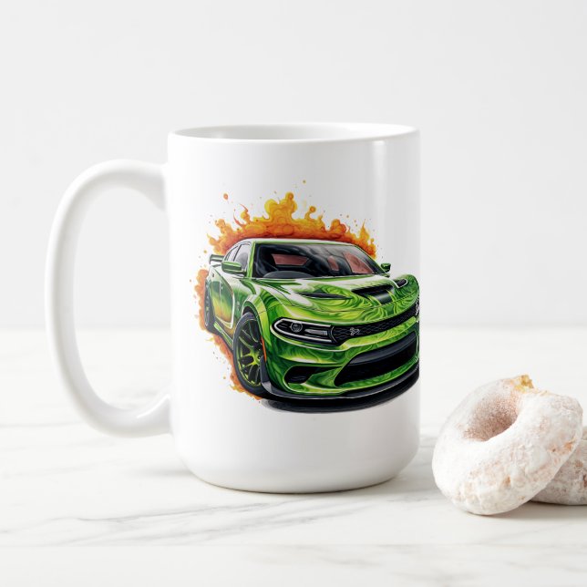 Muskelauto-Kaffeetasse Kaffeetasse (Mit Donut)