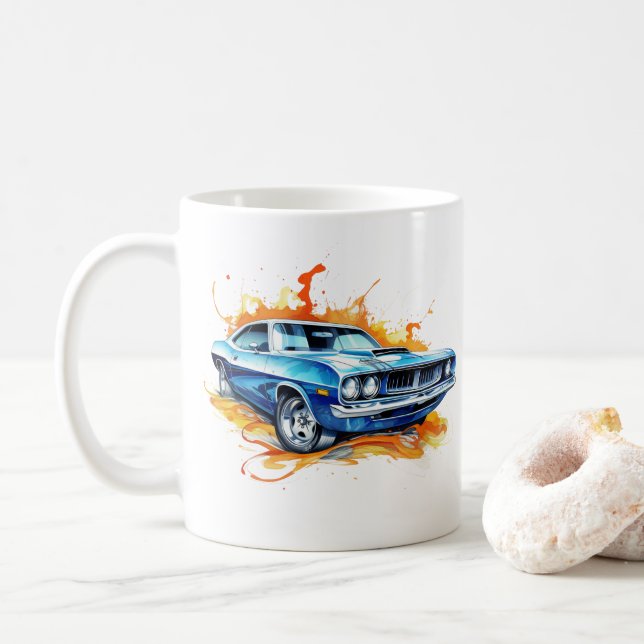 Muskelauto-Kaffeetasse Kaffeetasse (Mit Donut)