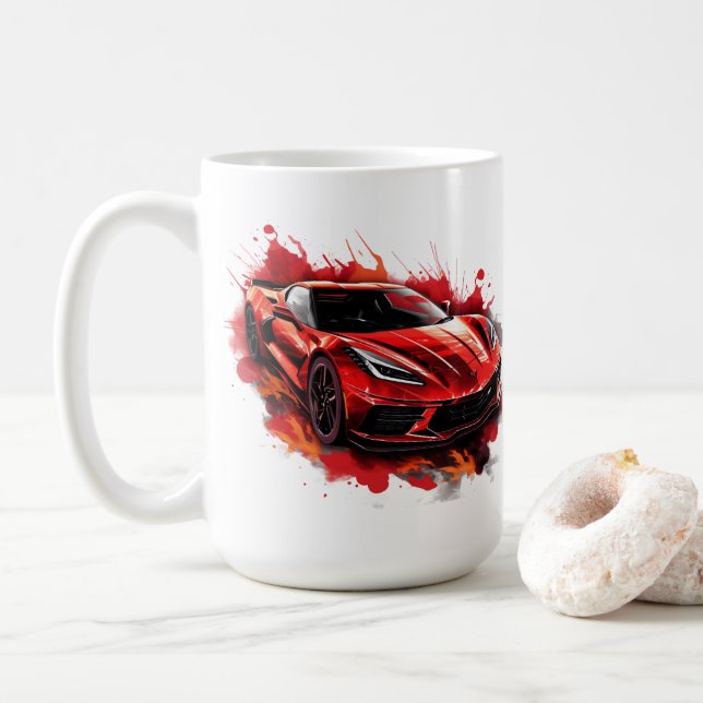 Muskelauto-Kaffeetasse Kaffeetasse (Mit Donut)