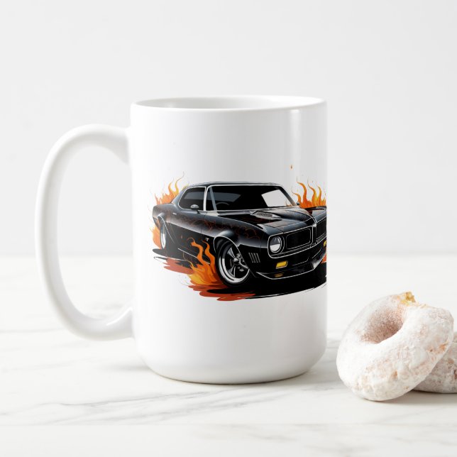Muskelauto-Kaffeetasse Kaffeetasse (Mit Donut)