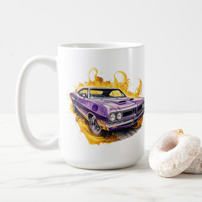 Muskelauto-Kaffeetasse Kaffeetasse (Mit Donut)