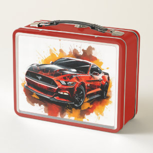 Muskelauto-Lunchbox Metall Brotdose