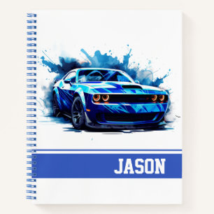 Muskelauto Notizbuch
