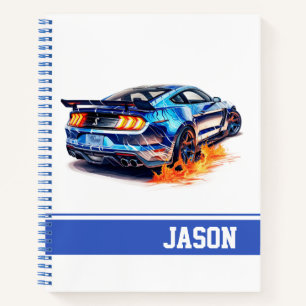Muskelauto Notizbuch